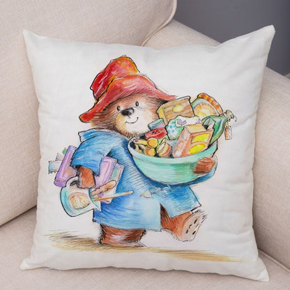 Cartoon Bear Cushion Cover