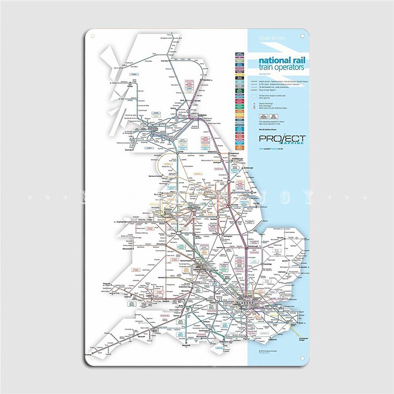 National Rail Train Operators Map