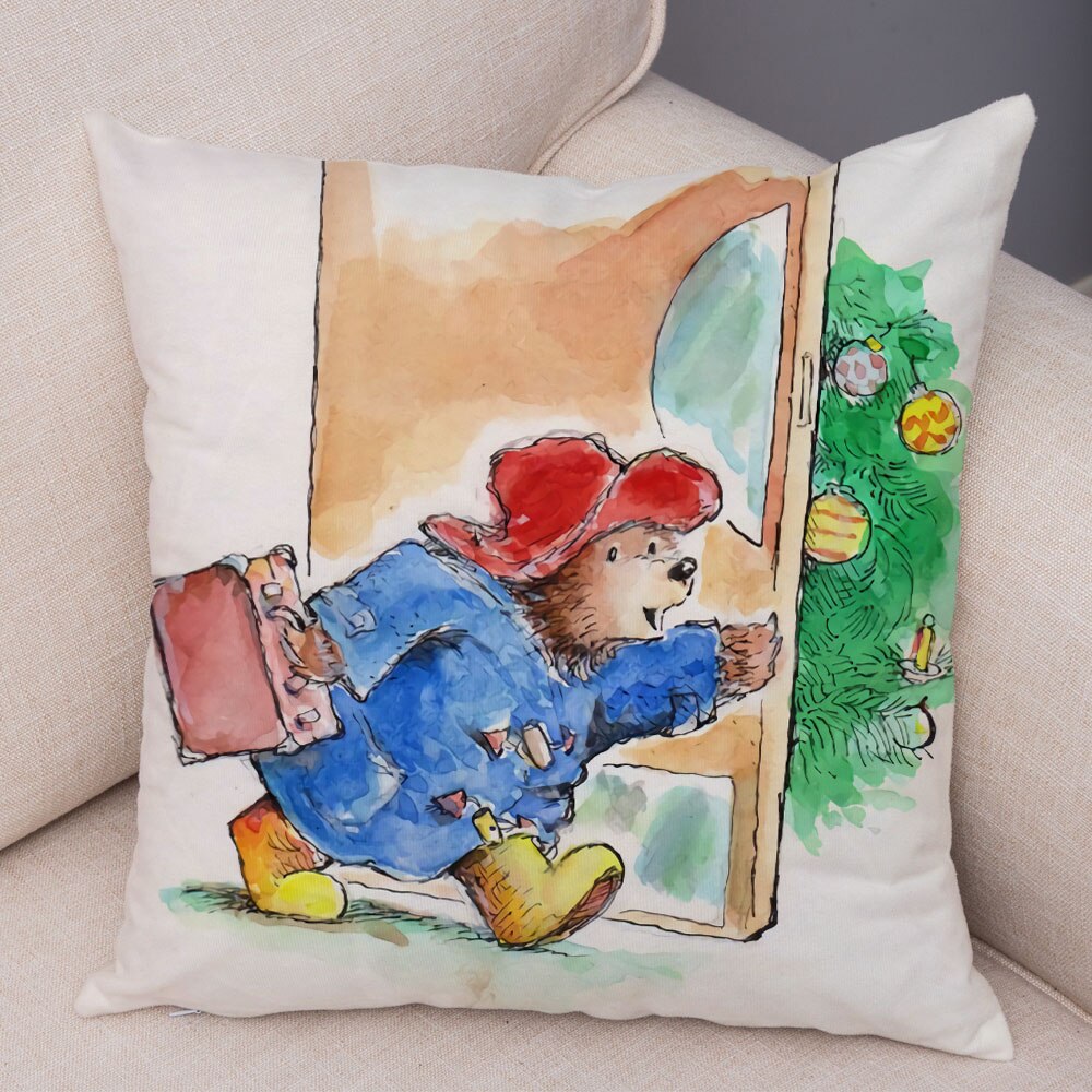 Cartoon Bear Cushion Cover