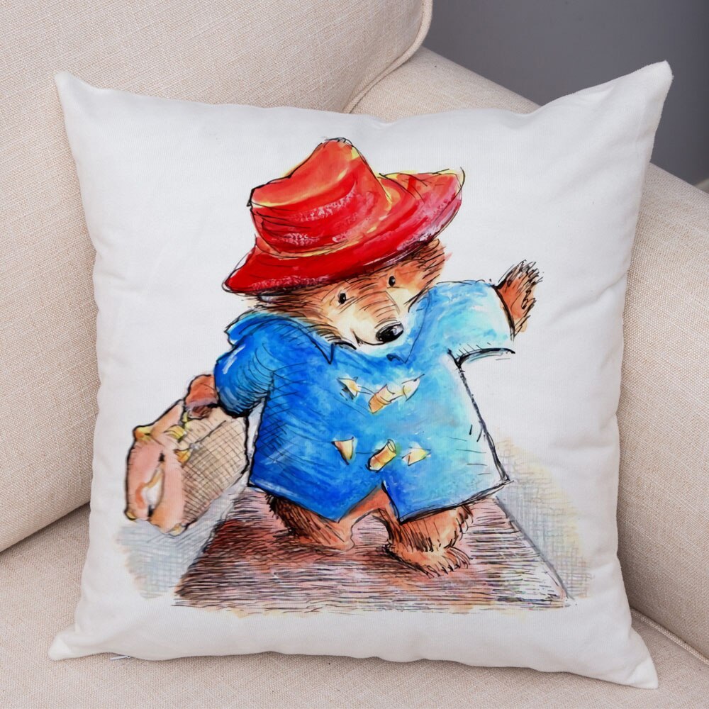 Cartoon Bear Cushion Cover