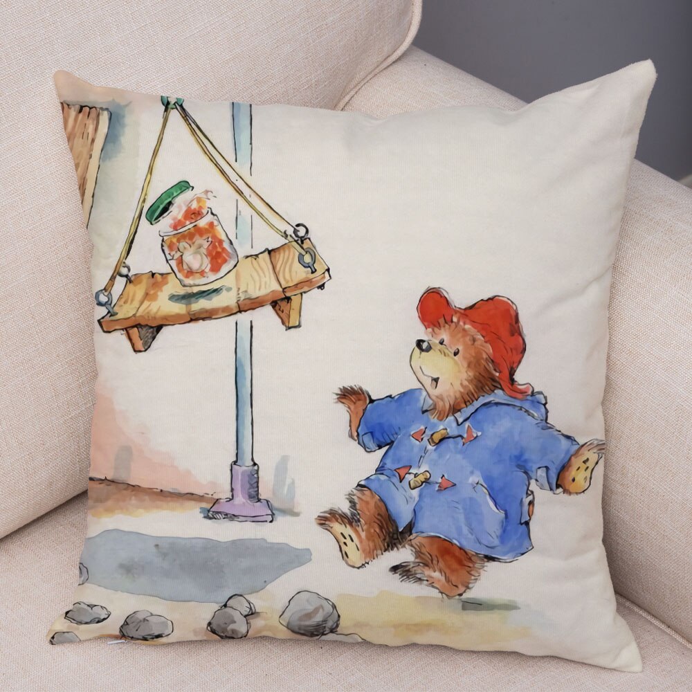 Cartoon Bear Cushion Cover