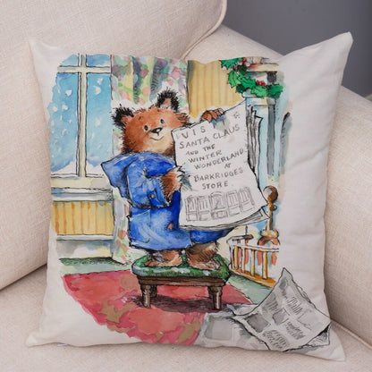 Cartoon Bear Cushion Cover