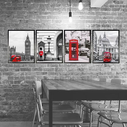 London Red Bus Poster