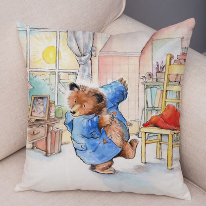 Cartoon Bear Cushion Cover