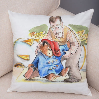 Cartoon Bear Cushion Cover