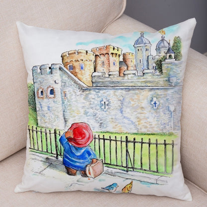 Cartoon Bear Cushion Cover