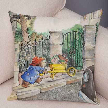 Cartoon Bear Cushion Cover