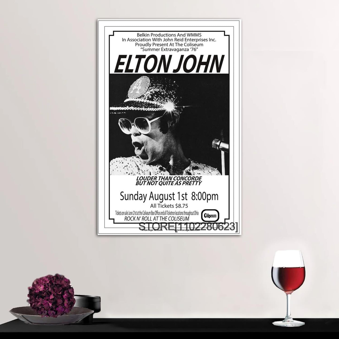 Elton John Classic Rock Star Poster