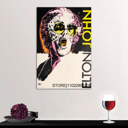 Elton John Classic Rock Star Poster