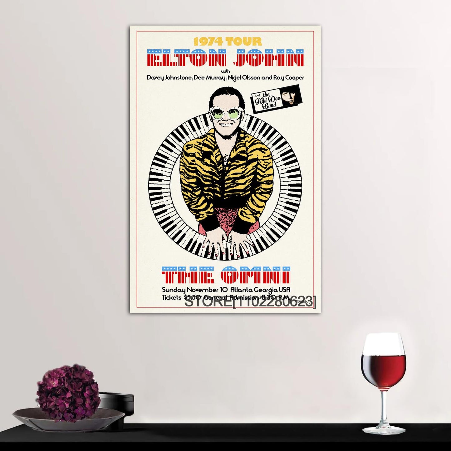 Elton John Classic Rock Star Poster