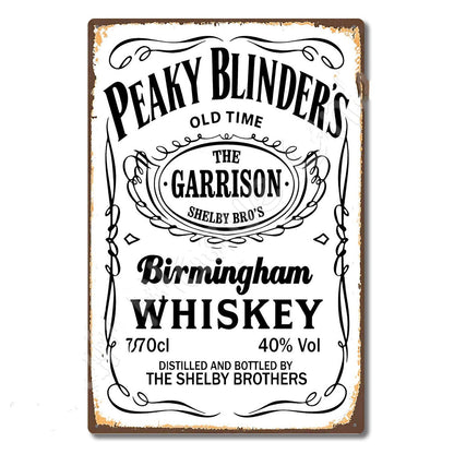 Whiskey Metal Sign Poster