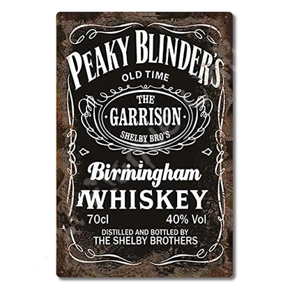 Whiskey Metal Sign Poster