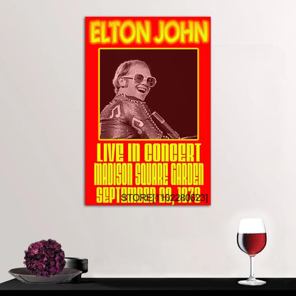 Elton John Classic Rock Star Poster