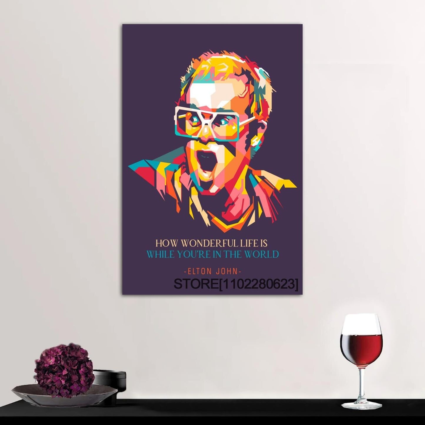 Elton John Classic Rock Star Poster