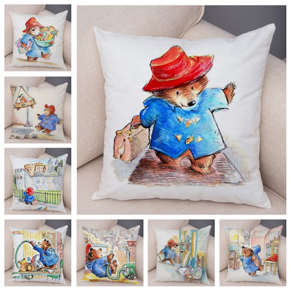 Cartoon Bear Cushion Cover