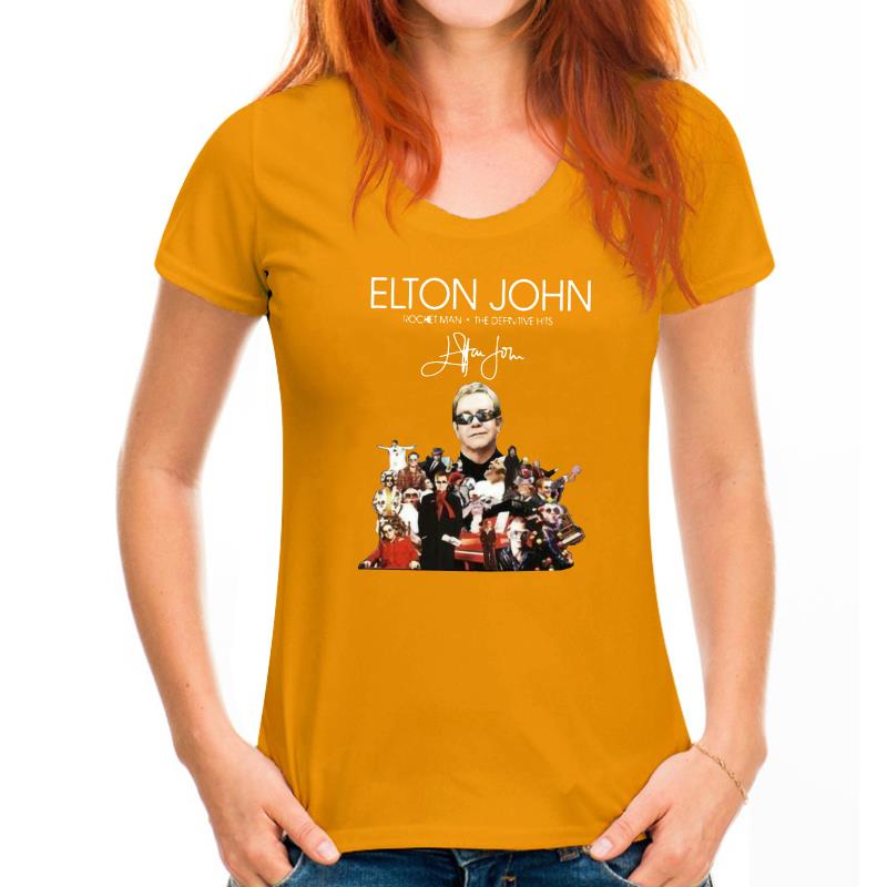 Elton John Rocket Man: The Definitive Hits Signature T-Shirt