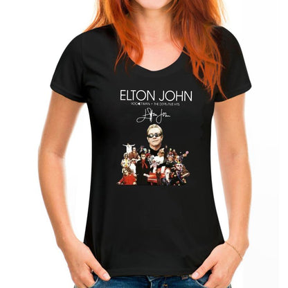 Elton John Rocket Man: The Definitive Hits Signature T-Shirt