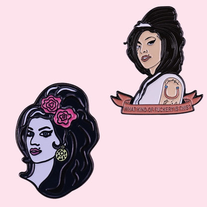 Amy Winehouse Enamel Pins