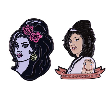 Amy Winehouse Enamel Pins