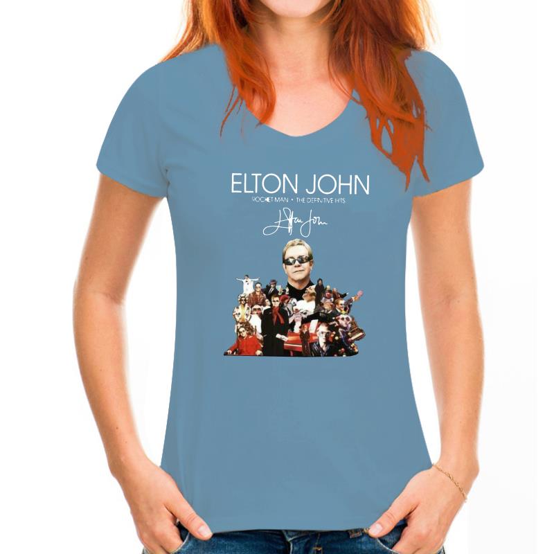 Elton John Rocket Man: The Definitive Hits Signature T-Shirt