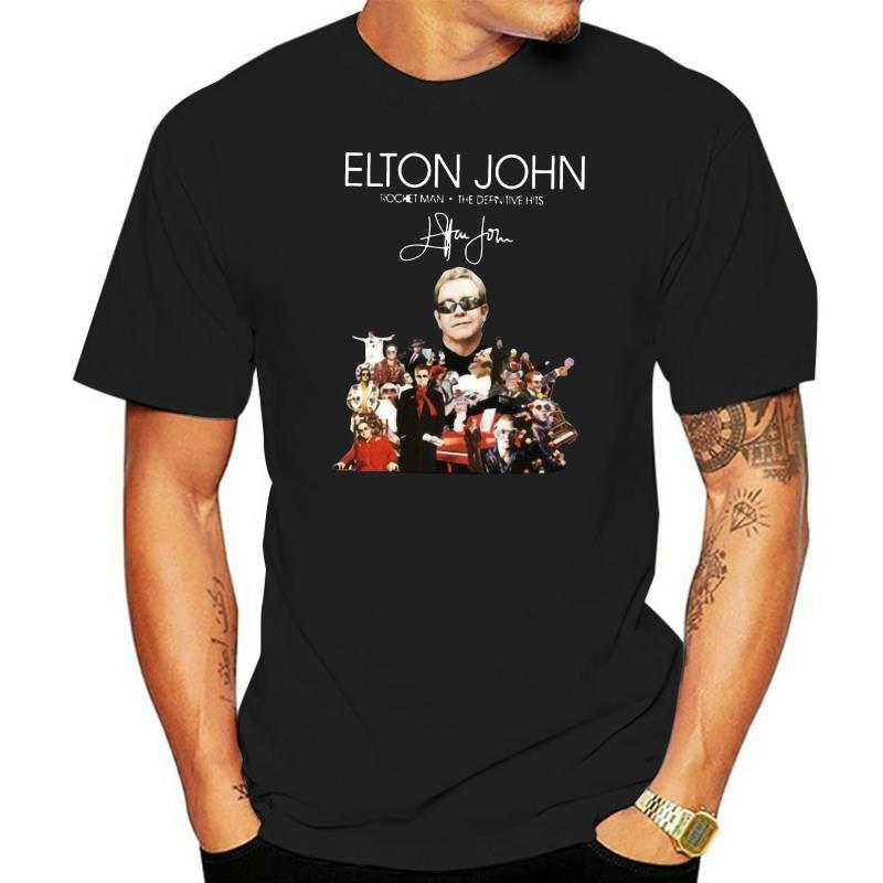 Elton John Rocket Man: The Definitive Hits Signature T-Shirt