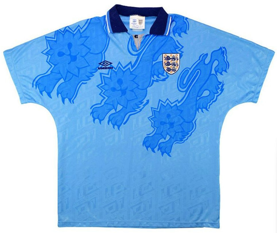 England 92-93 Away Third Jersey