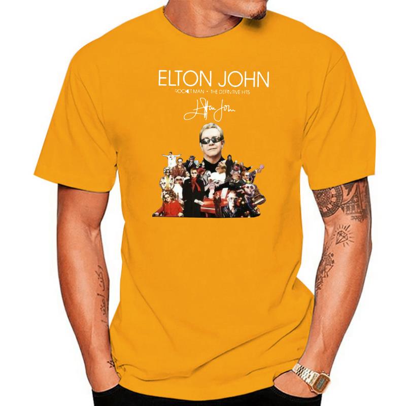 Elton John Rocket Man: The Definitive Hits Signature T-Shirt