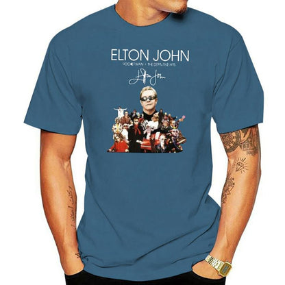 Elton John Rocket Man: The Definitive Hits Signature T-Shirt