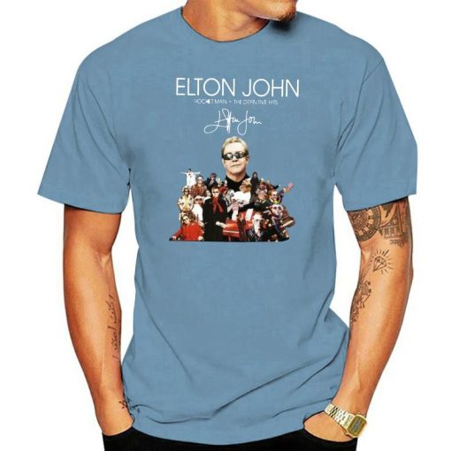 Elton John Rocket Man: The Definitive Hits Signature T-Shirt