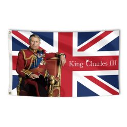 God Save the King Charles Flag